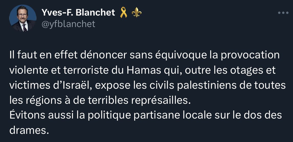 The leaders of all 4 of Canada’s major federal parties have condemned Palestinian resistance to their occupier.

There is really only one Canadian political party when it comes to Palestine, and the only debate it has is whether to watch Palestinians be killed or take part in it.