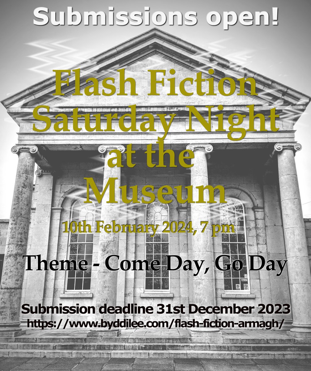 After a lovely time teaching a #flashfiction #workshop, I'm delighted to announce #submissionsopen for the next #FlashFictionArmagh! See #blog  for more information and details of new #writing workshops coming up... byddilee.com/2023/10/and-th…