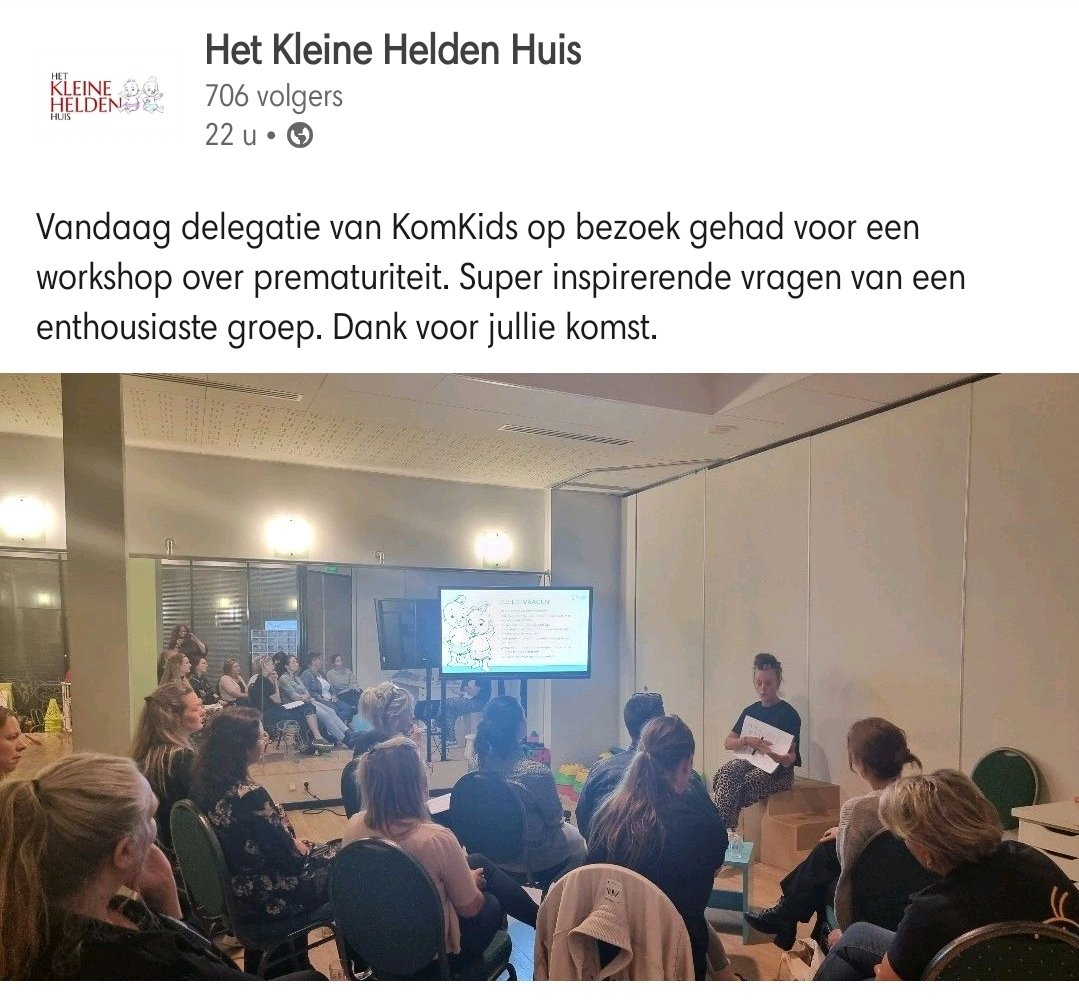 Gisteren zijn wij met een aantal #collega's van de groepen en van het Pedagogisch #Kenniscentrum van <a href="/KomKids/">KomKids Kinderopvang</a> op bezoek geweest in 'Het Kleine Helden Huis'.
Het was een informatieve en inspirerende middag, waarin #verbinden als thema centraal stond 🌷
#ontmoeten #samenbinden
