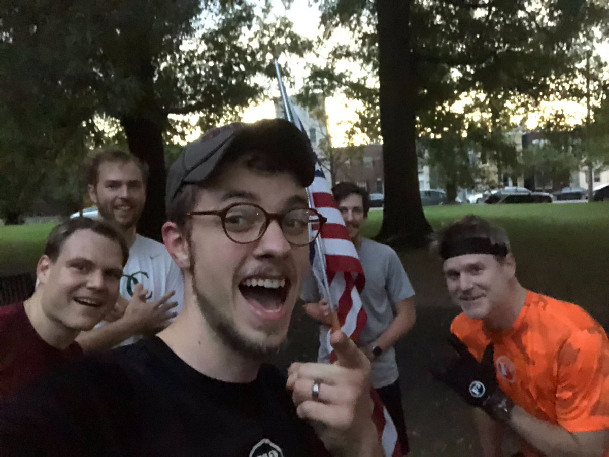 F3TheCapital's tweet photo. Our second #F3AO in the District, #EdgeOfReason hard launched in the rain this morning, as it should be! @F3Expansion https://t.co/83ehRp00p8