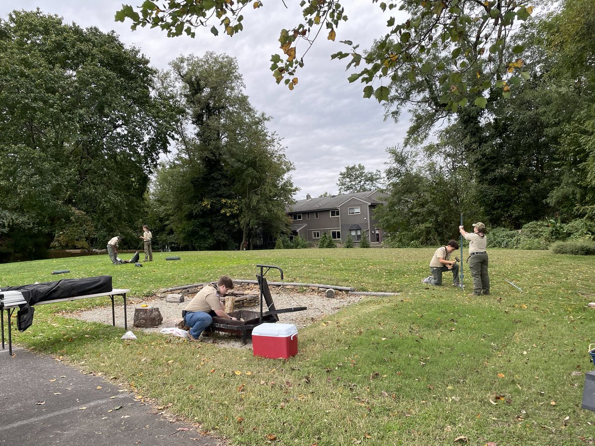 Troop44's tweet photo. Setting up for Scouting open house - Interested in learning about scouting come out between 1 -4 today at the Methodist Church in Moorestown https://t.co/OeUdG1nK8G