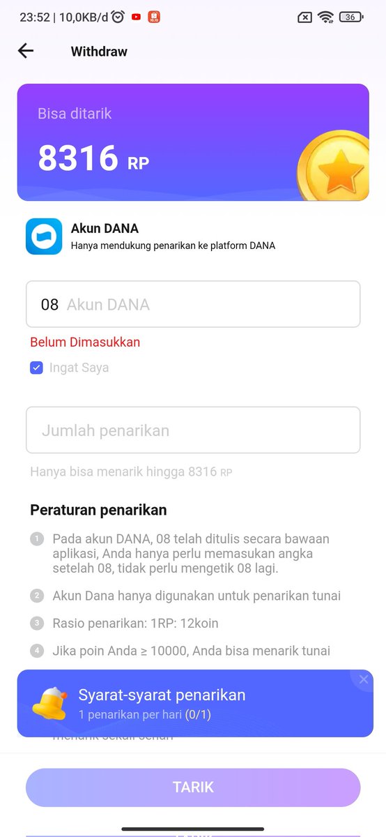 Coolestthing1's tweet photo. Hari ke 3 main Joyittttt!

Freelance pas gabutt, tapi menghasilkan. Cobain gaissss, pelan pelan pasti cuan.

#zonauangᅠ #jobreceh https://t.co/qsnubzeTsK