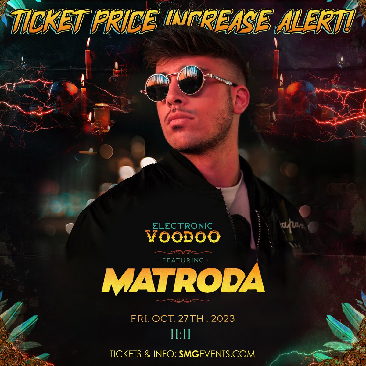 ⚡[Ticket Alert] ⚡ Last tickets before prices increase for #ElectronicVoodoo Halloween Massive via SMGEvents.com