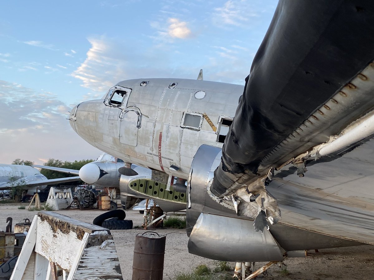 Boneyardsafari's tweet photo. Good morning from Tucson, it’s time for another Hands on Tour.  #handsontour #tucson #c131 #737 #t43a #c47 #r4d #aviationexploration #aviationsafari #aviationpreservation #boneyardsafari https://t.co/xk4B7iktOq