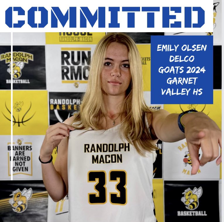 I’m super excited to announce that I have chosen to further my basketball and academic career at Randolph Macon College. I want to thank my family, coaches and friends for everything they have done and all the support they have given me through out the years. Go Yellow Jackets!!