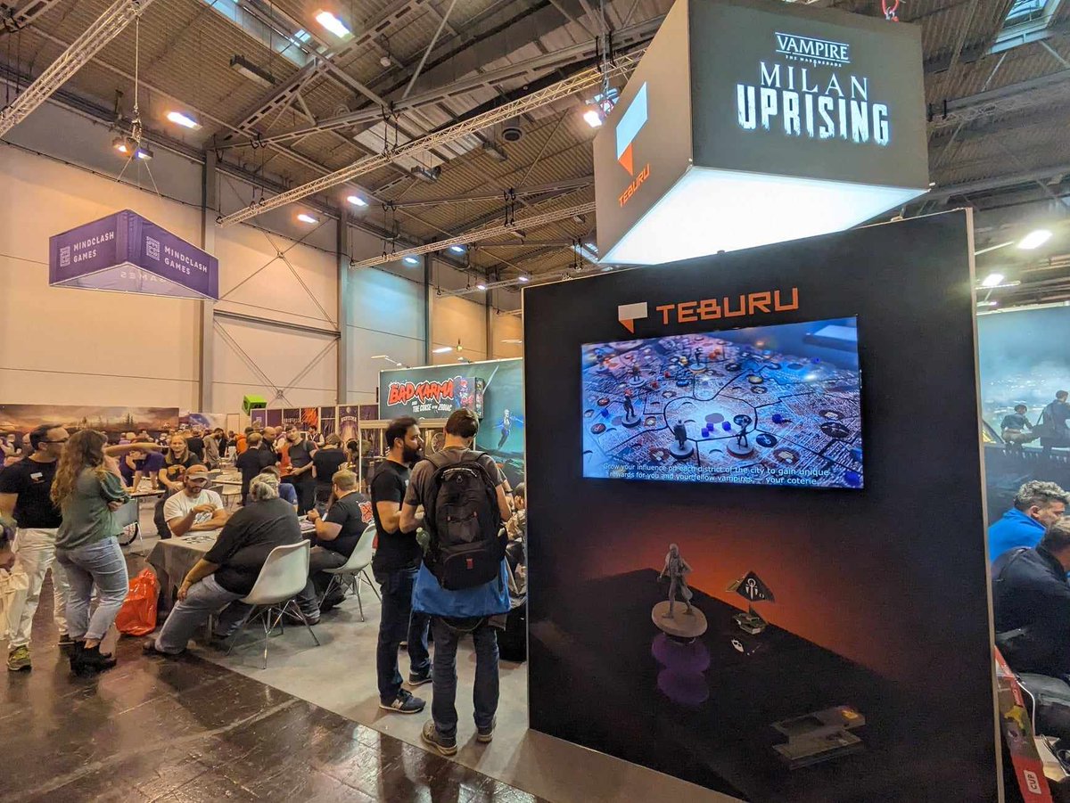 It has been a busy Essen Spiel for the Teburu Team so far! You can meet the team tomorrow in Hall 3, Booth 3F110! #teburu #tabletop #tabletopgaming #boardgames #essenspiel #spiel23