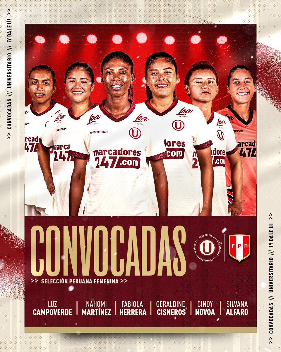 𝗔 𝗗𝗘𝗙𝗘𝗡𝗗𝗘𝗥 𝗟𝗔 𝗕𝗜𝗖𝗢𝗟𝗢𝗥 🇵🇪

Felicitamos a nuestras futbolistas convocadas a la selección peruana para los amistosos de la fecha FIFA de octubre.

#Camp10nas
#VamosLeonas