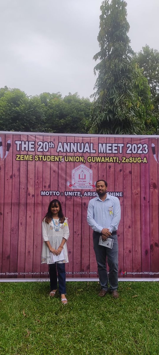 TalukdarDurllav's tweet photo. Thank you Zeme Students' Union Guwahati for inviting us in your 20th Annual Meet. It's an honour to be part of this event. https://t.co/g3lHsSXkbW