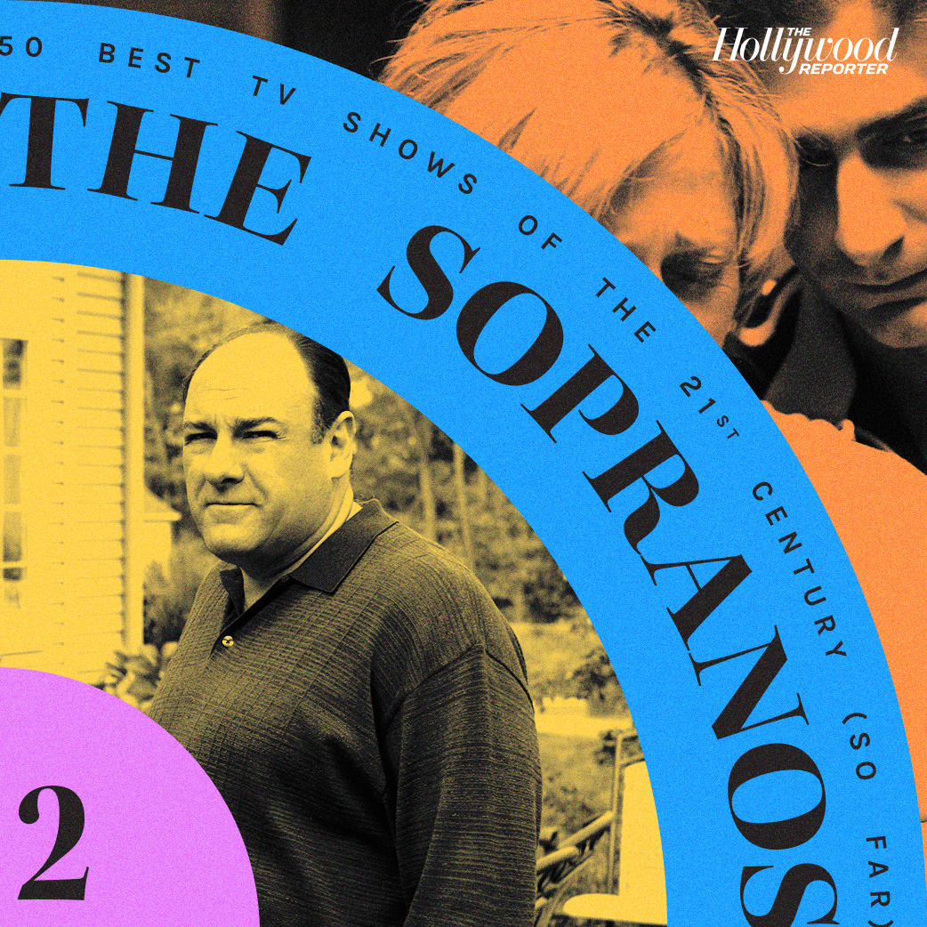 THR's tweet photo. THR's second best tv show of the 21st century is 'The Sopranos,' which brought to the small screen its artful use of dialogue, cinematography and editing that reimagined how audiences could engage with the so-called “boob tube.” Full list here: https://t.co/tspKV8Hmth https://t.co/u8cMXPT83M