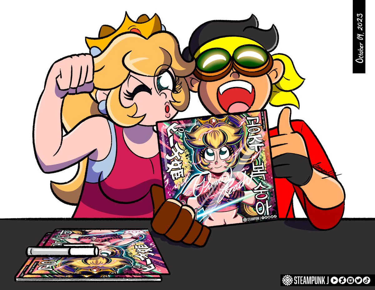 SteampunkJ's tweet photo. Autograph from Royalty🖊️
•
#SuperMarioMovie #PrincessPeach #princesspeachmonth #PrincessPeach #fanart #illustration #digitalart #nintendogirls #drawings #art #artwork #fypシ https://t.co/Jzt74FWjmq