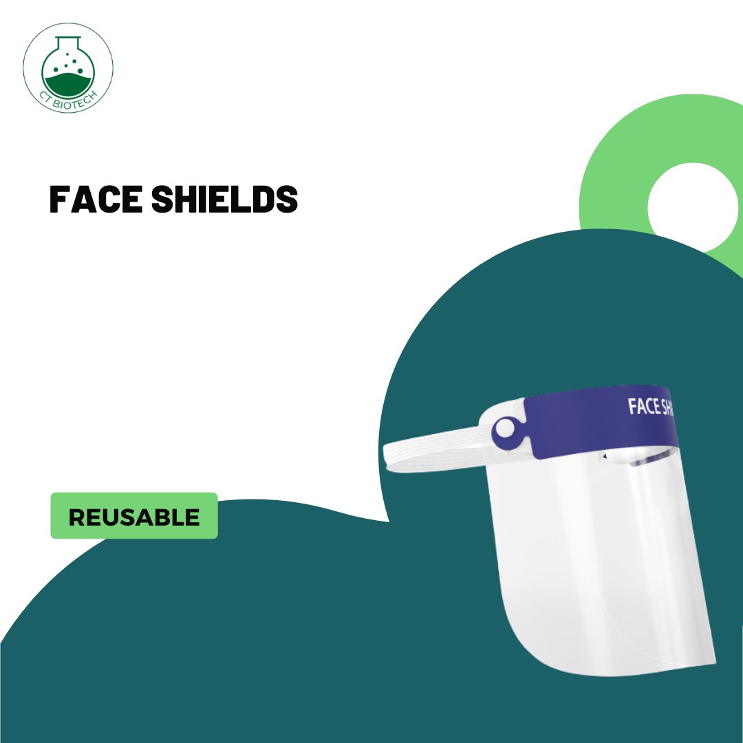 Reusable face protection is easy with CT BioTech Face Shield! Get your Face Shield and protect yourself against dust, smoke, liquid, and any splashing from the front and the sides. . . . . #face #facemask #faceshield #mask #medical #protection #ppe #n95 #ctbiotech