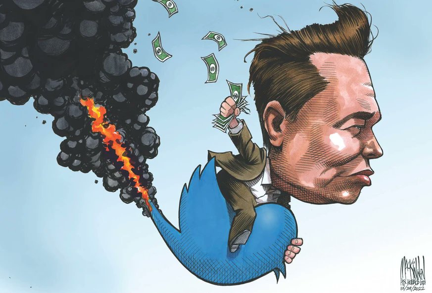ablueview's tweet photo. I always know when Elon Musk, the business genius, makes a stupid move ... I lose dozens of followers who abandon the platform after each one. And I'm really hemorrhaging them now!
#TwitterTakeover #PoorProductManagement #PoorLeadership #Oligarchs #WealthTax #Twitter #ABlueView https://t.co/bv4qr5kGcJ