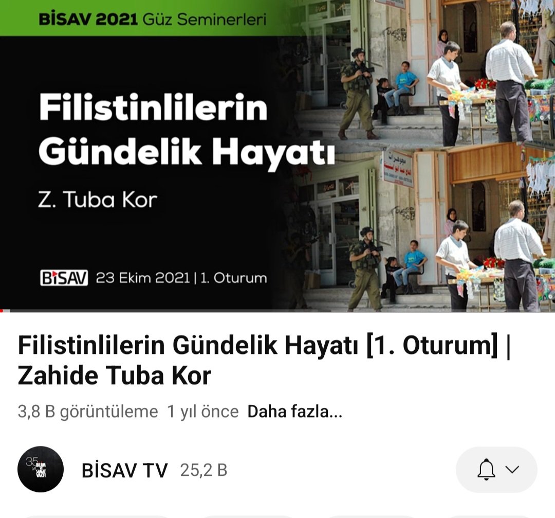 İsrail'in Gazzelilerin günlük hayatını uzun yıllardır işgal, abluka ve saldırılarla ne denli kabusa çevirdiğini, hangi şartlarda yaşadıklarını ayrıntılı öğrenmek isterseniz 2 sene evvel BİSAV'da verdiğim bu semineri izleyebilirsiniz.
youtu.be/KCm4tAyXK8Y?si…