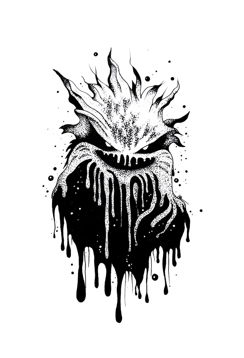Wingria's tweet photo. @inktober Day 7 - Drip (inspired by the villain from an old childhood favourite, Fern Gully) #inktober #inktober2023 #inktober2023day7 #inktober2023day7drip #drip #villain #childhoood #ferngully #inkdrawing #monster #characterdesign #sketch https://t.co/Qm8mcZD86X