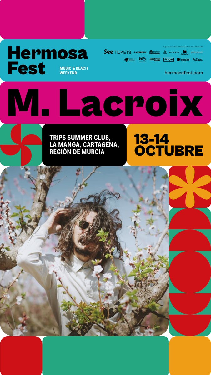 MTebarA's tweet photo. ¡Gente hermosa!
Justamente la próxima semana, a esta misma hora de la tarde –🗓️sábado 14 a las 19:05 h 🕖– y abriendo una segunda jornada de un festival encabezado por #LaCasaAzul y #OjeteCalor, el pinchadiscos #MLacroix estará seleccionando 💿🎚 buena música en #HermosaFest❤️‍🔥🤗 https://t.co/dsDx6OVCdA