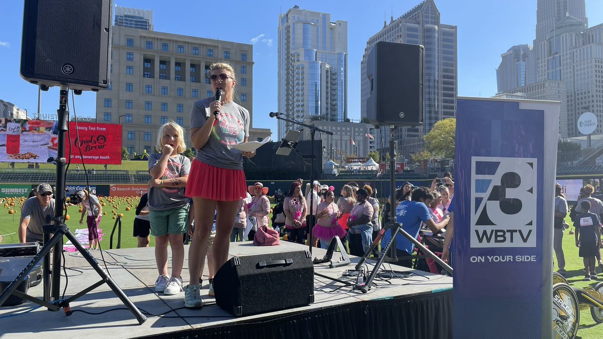 ZackPhotog_WBTV's tweet photo. What a fantastic #PinkCupcakeWalk it was today! So many Survivors, Thrivers, and Fighters felt the love of thousands at Truist Field! It was an honor to cover this event on such a beautiful day! @MollyGrantham @WBTV_News https://t.co/Oozfo9rXdk