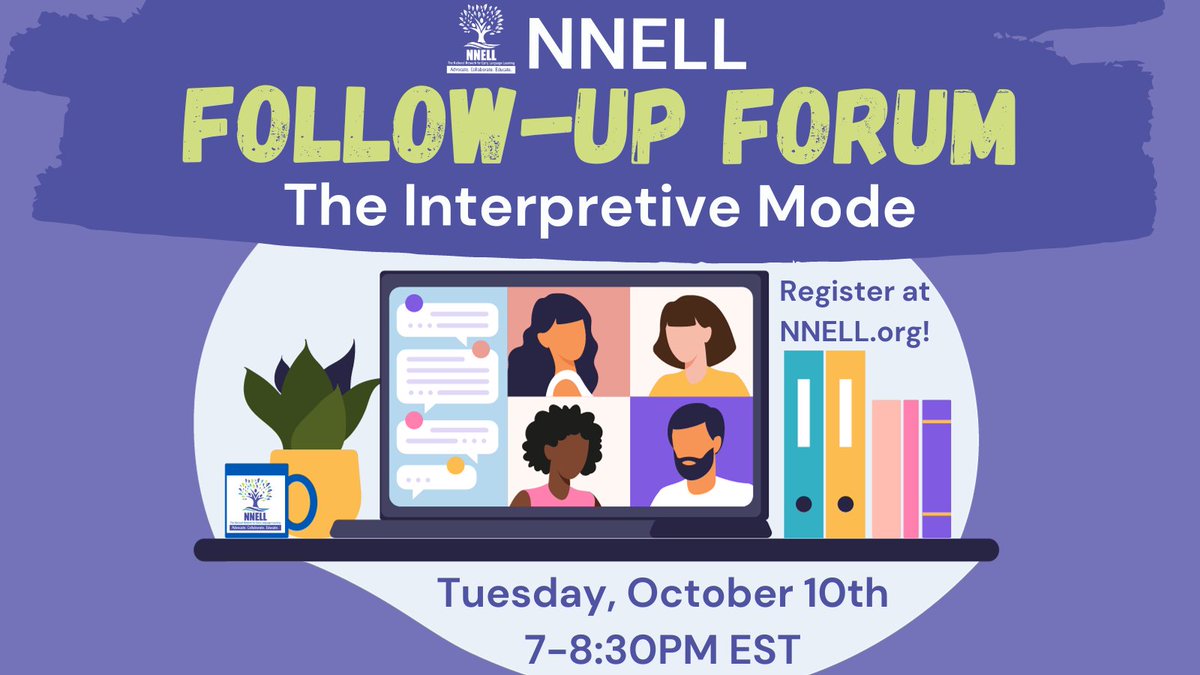 📣Time to dive back into the conversation! Following our insightful Proficiency Panel in September, join us for the October Follow-Up Forum on Oct 10, 7-8:30pm EST. Don't miss this opportunity to collaborate! Register today: nnell.org #langchat