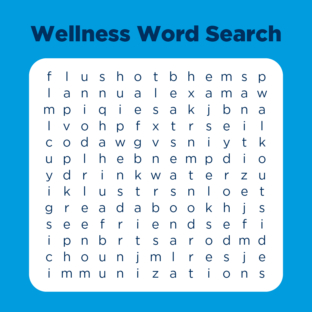 tmsullivan52's tweet photo. Embrace the back-to-school season with some homework of your own! We have hidden some fall wellness activities in this word search. Let us know in the comments which words you find. 🔍

#WellnessWednesday https://t.co/LBan9qHaUi
