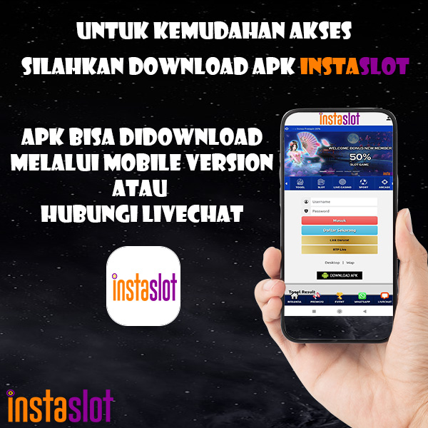 Insta_Slot's tweet photo. Untuk Kemudahan Akses Dan Kenyamanan Bermain Silahkan Download APK Instaslot Melalui Link https://t.co/Uz5PoKiS44 Atau Silahkan Hubungin Customer Service Kami Melalui Link Di Profile.

#instaslot #insta #instaslotapk #apkinstaslot https://t.co/SlbqkiuVjD