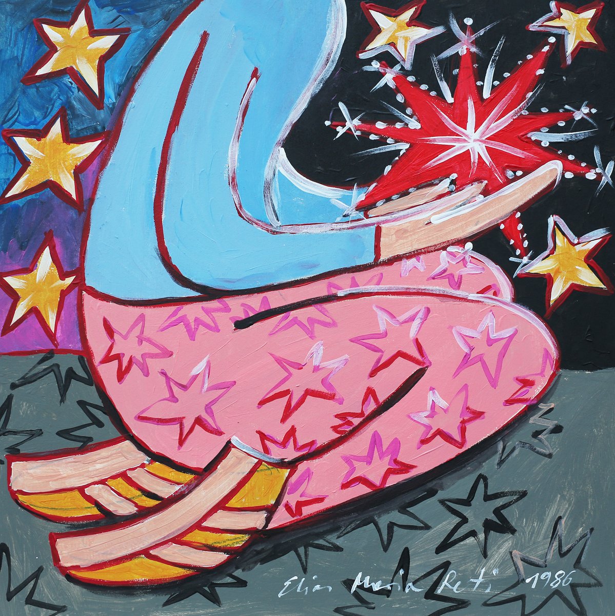 „Ataraxie Nr. 30, Elias Maria Reti, 1986 #EliasMariaReti #Art #Artist #Painting #Astroism #Künstler #Astroismus #Gemälde #contemporaryartist #contemporarypainting #GermanArt #Reti #Maler #Painter #Germanartist #DeutscherMaler #arte #paint #Ataraxie #Arte #Kunst #Gegenwartskunst