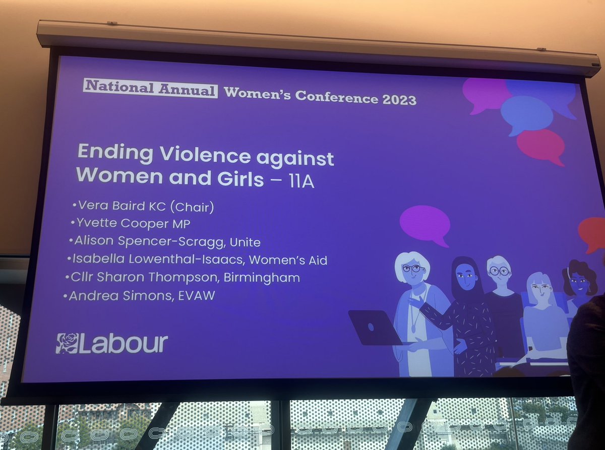 It was an absolute pleasure to speak alongside such a stellar panel on Labour’s commitment to halving VAWG in a decade - an ambition that can only be realised with a sustainably funded national network of SPECIALIST women’s services <a href="/YvetteCooperMP/">Yvette Cooper</a> <a href="/EVAWuk/">EVAW Coalition</a>  <a href="/VeraBaird/">Vera Baird DBE KC</a> <a href="/womensaid/">Women's Aid</a>