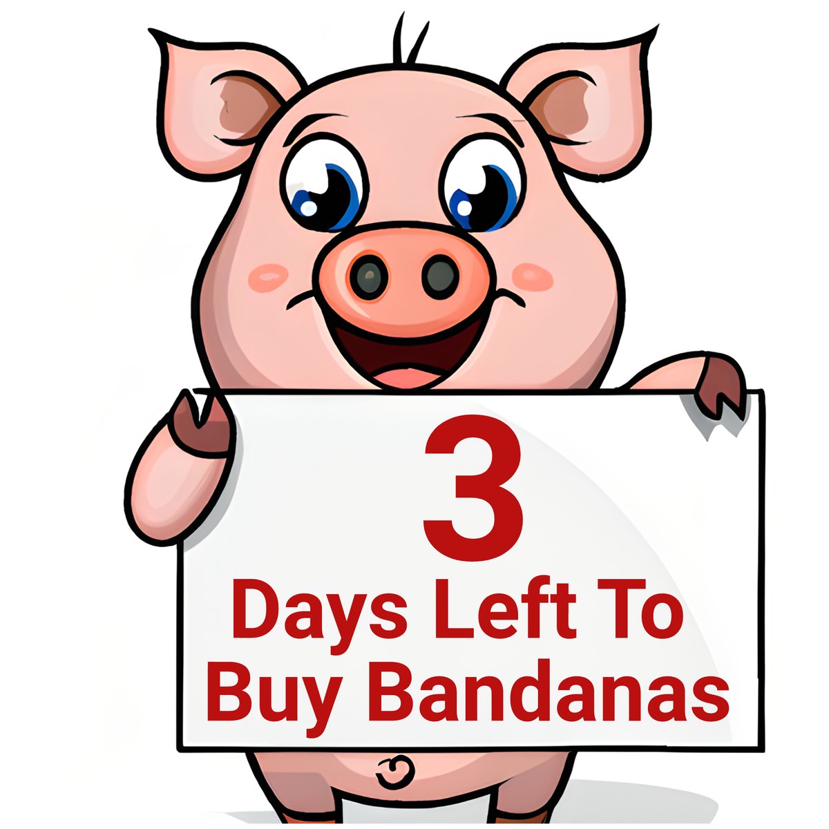 🎉Go HOG Wild!🐷 I DONUT know what else to say... Only 3 More Days to PIG out a new Bandana!😂 Check yoos PIGGY Bank & SQUEAL to da store! ➡️On October 10th, Bandanas will be removed FOREVER. It's SNOUT or never! 🤣 Please help spread da word! RETWEET❤️🐶 #DogsofX #dogsoftwitter
