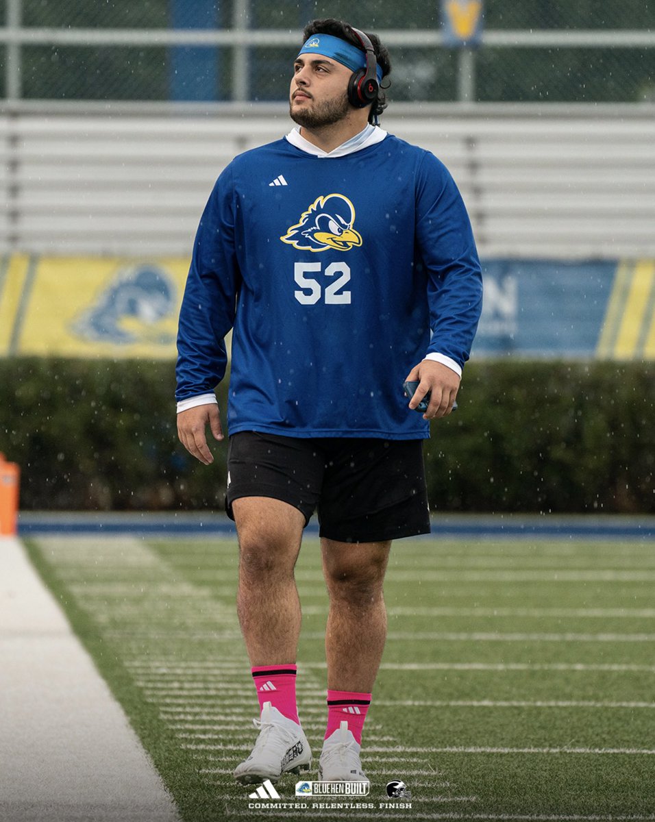 CAAFootball's tweet photo. There’s focus…&amp; there’s @Delaware_FB focus. 

#CAAFB https://t.co/cq7GeaKMiA
