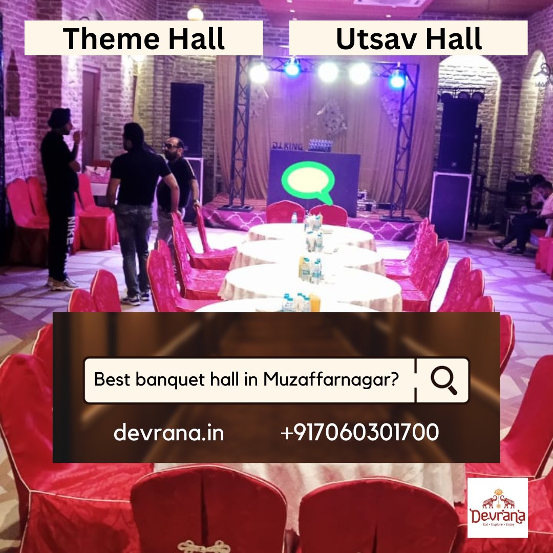 DevranaOfficial's tweet photo. If you are looking for the best banquet hall in Muzaffarnagar, you will reach out to us so that your special day will become memorable for lifetime #birthday #anniversary #engagement #wedding #ThemeHall #BanquetHall #Devrana https://t.co/XQQxbQiM4r