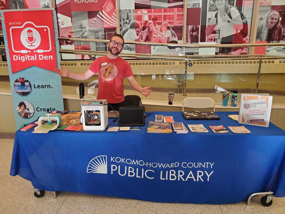 We're at <a href="/IUKokomo/">IU Kokomo</a> until 5 today for Campus Con! There's still time to come out and learn all about the Digital Den and other library resources.