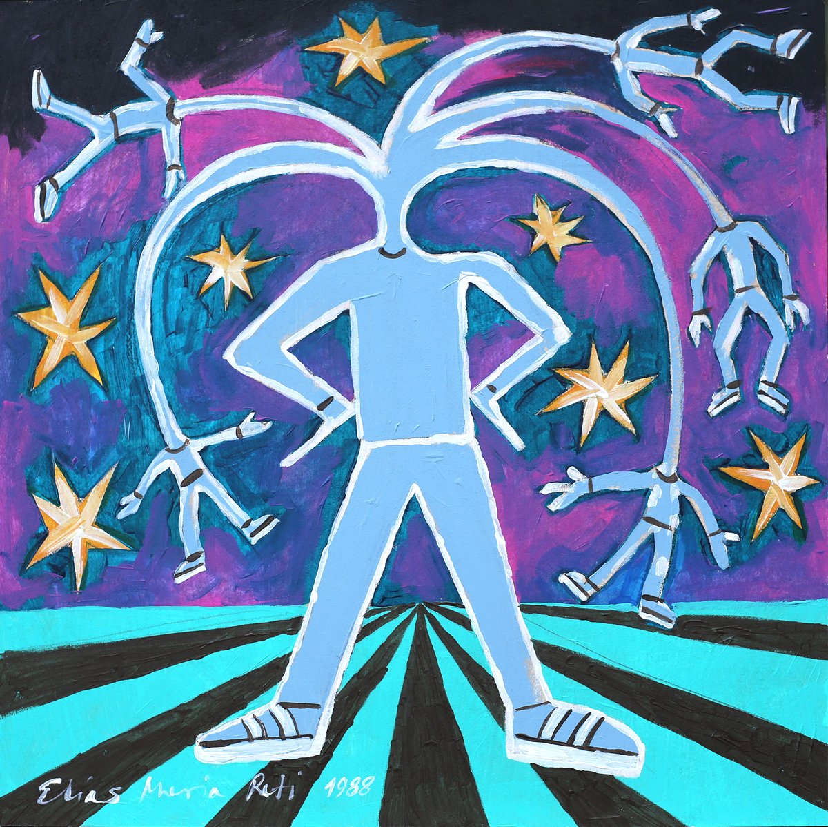 „Philantropie Nr. 27, Elias Maria Reti, 1988 #EliasMariaReti #Art #Artist #Painting #Astroism #Künstler #Astroismus #Gemälde #contemporaryartist #contemporarypainting #GermanArt #Reti #Maler #Painter #Germanartist #DeutscherMaler #arte #paint #Philantropie #Arte #Kunst #Popart