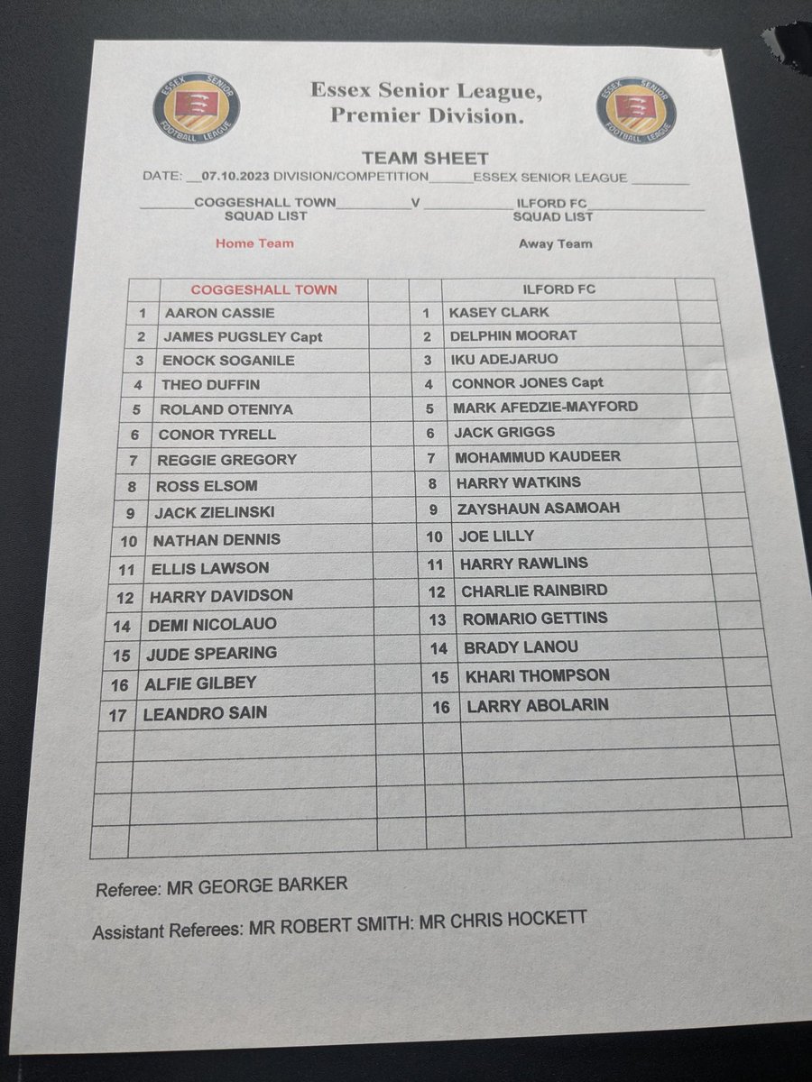 NonLeagueGuys's tweet photo. Great to watch the Coggeshall lads pick up the win today 👏👏👏

Well done to @judespearing2 for helping the team see out the game 👏👏

#NonLeague #BeSeen🟠🔵⚫ https://t.co/Itnpfv1ban