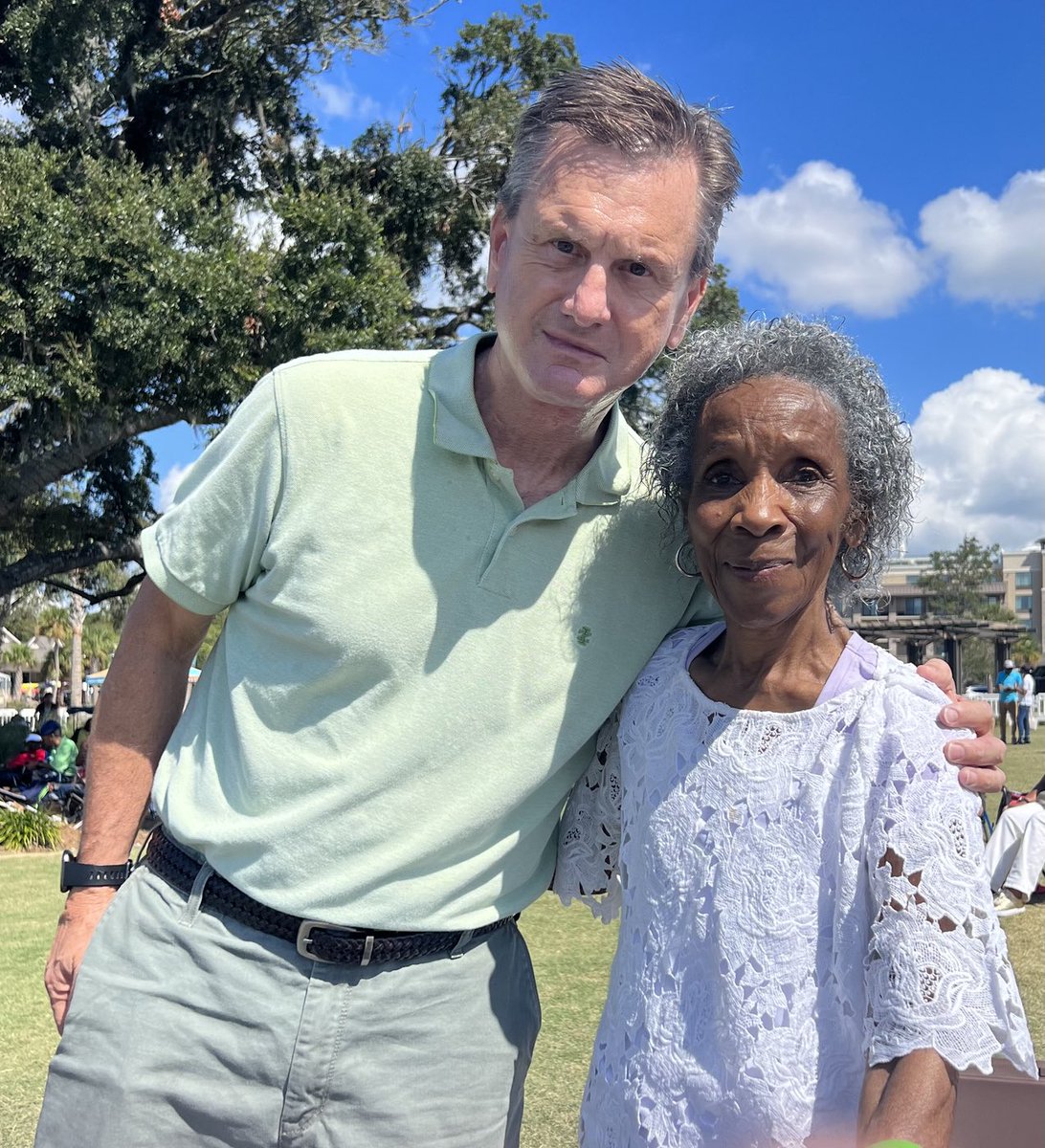 At the Lowcountry Fish & Grits Music Festival right now with a very famous and greatly respected #HiltonHeadIsland lady — Mrs. Josephine Wright. Enjoying some great local cuisine and music and celebrating the rich Gullah Geechee culture and its connection to the African diaspora.