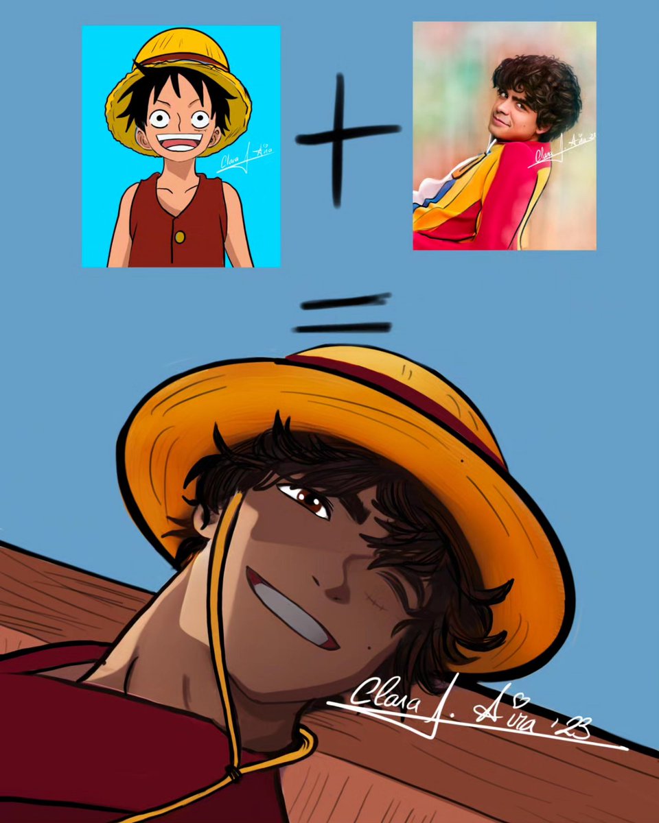 ClaraJAirART's tweet photo. Lograr hacer un Luffy Manga bas��ndome en el Luffy anime y actor del Live Action... https://t.co/OKxZjXfNI4 https://t.co/EamshZcR7J