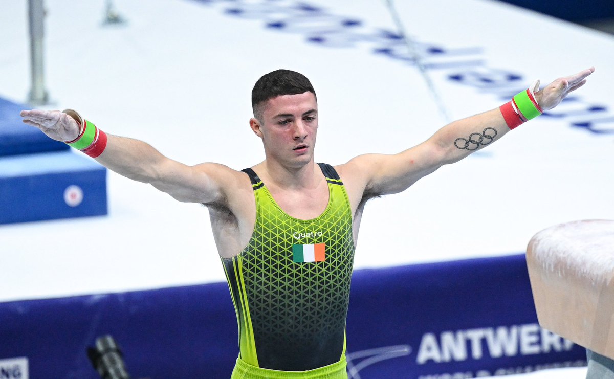 GymnasticsIre's tweet photo. Rhys McClenaghan - 2 x World Champion &amp; Paris 2024 bound!... https://t.co/rNlAoggkeO https://t.co/MxwnRH3wpI