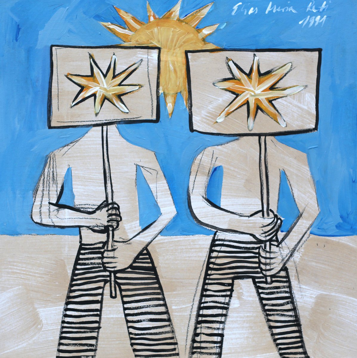 „Maxime Nr. 9", Elias Maria Reti, 1991 #EliasMariaReti #Art #Artist #Painting #Astroism #Künstler #Astroismus #Gemälde #contemporaryartist #contemporarypainting #GermanArt #Reti #Maler #Painter #Germanartist #DeutscherMaler #arte #paint #Maxime #Arte #Kunst #Gegenwartskunst