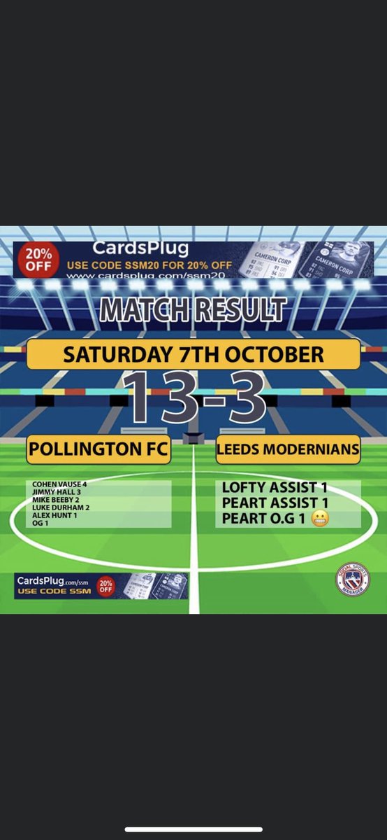 pollington_fc's tweet photo. A plethora of Goals at Poll Park today!
In the 1st Round of the West Riding Cup
@Cohen_Vause ⚽️⚽️⚽️⚽️
@JimmyHall__  ⚽️⚽️⚽️
@LukeDurham1  ⚽️⚽️
Mike Beeby ⚽️⚽️
Berg ⚽️
OG https://t.co/XAwwvQ5FP9