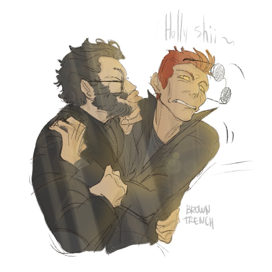 I think he doesn’t want to be friends… #GoodOmens #aziracrow