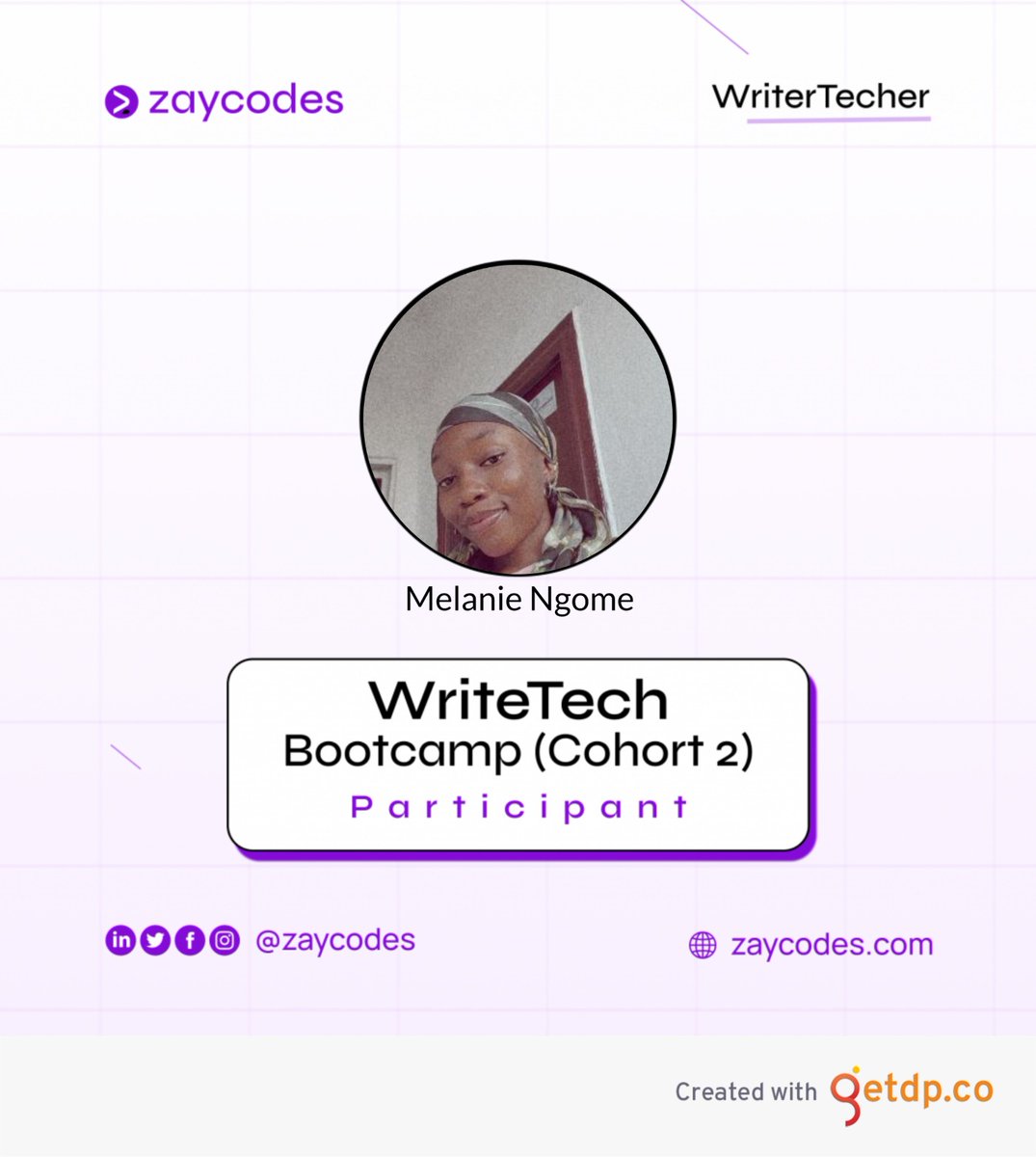 devwlanie's tweet photo. Thank you @zaycodes
Officially a WriteTecher!
Watch this space π
#WriteTechers #writetech https://t.co/y9RmThsyj5