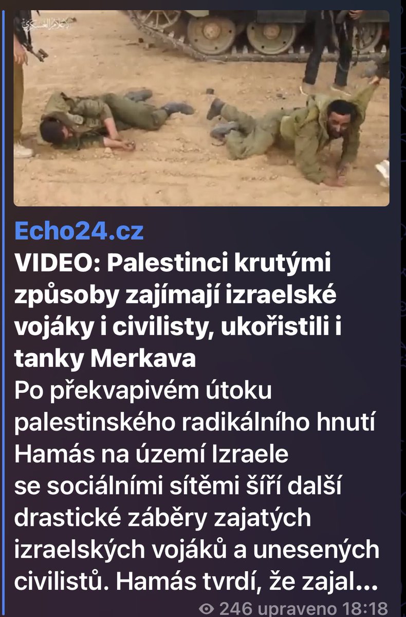 lubomir_volny's tweet photo. Tak a co bude dělat @ArmadaCR a @PolicieCZ když (nebo) až(?) si přijdou muslimští teroristé pro ně, stejně jako v Izraeli?

Jak a čím budou sebe i nás bránit, když možná, že téměř všechny naše použitelné zbraně, kromě některých z  těch osobních, už shořely na Ukrajině?

A co Vy, jak se budete bránit Vy, až dostanou, (kdoví jestli ne MILIONY) džihádistů pokyn?

Obavám se, že na středně velkou genocidu naivních, odzbrojených, nejen “woke” Evropanů, minimálně ve velkých woke evropských městech,nebudou potřebovat ani těžké zbraně. 

S jídlem roste chuť.

Snad nebudeme další, na rozdíl od Izraele, nebo Švýcarska,  bezbranné sousto.