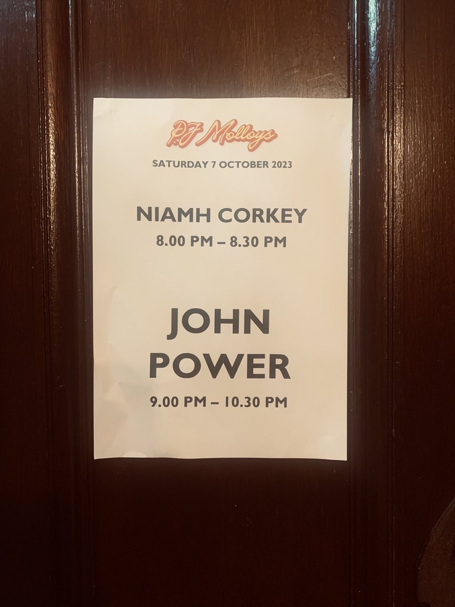 John power (@johnpowerla) on Twitter photo Stage time for tonight’s sell out show <a href="/PJMolloys/">PJ Molloys</a> 
Jp Stage time for tonight’s sell out show <a href="/PJMolloys/">PJ Molloys</a> 
Jp