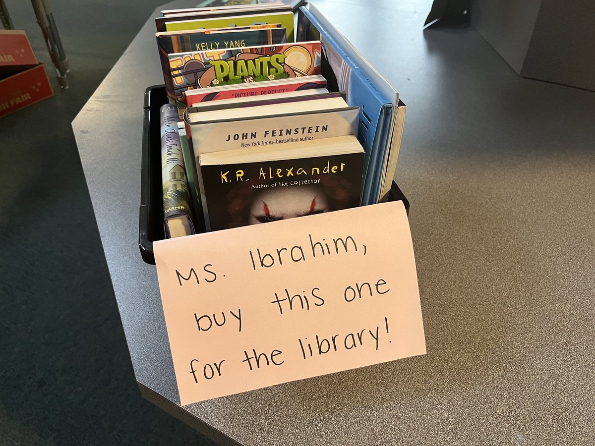 My personal favorite part of the book fair is our wishlist box