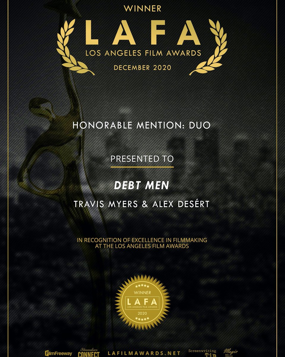Our actors were Honored to be mentioned. #awards #LAFilmAwards