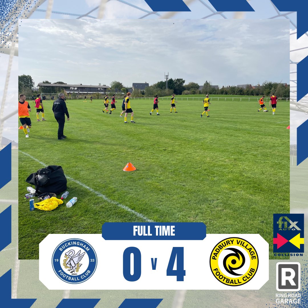A decent performance against Prem side @PadburyVFC. Created chances, hit the woodwork twice but ultimately the quality of the higher side paid through with 4 first half goals in 15 mins. All the best in the next round lads 👊 @thebuckinghamfc