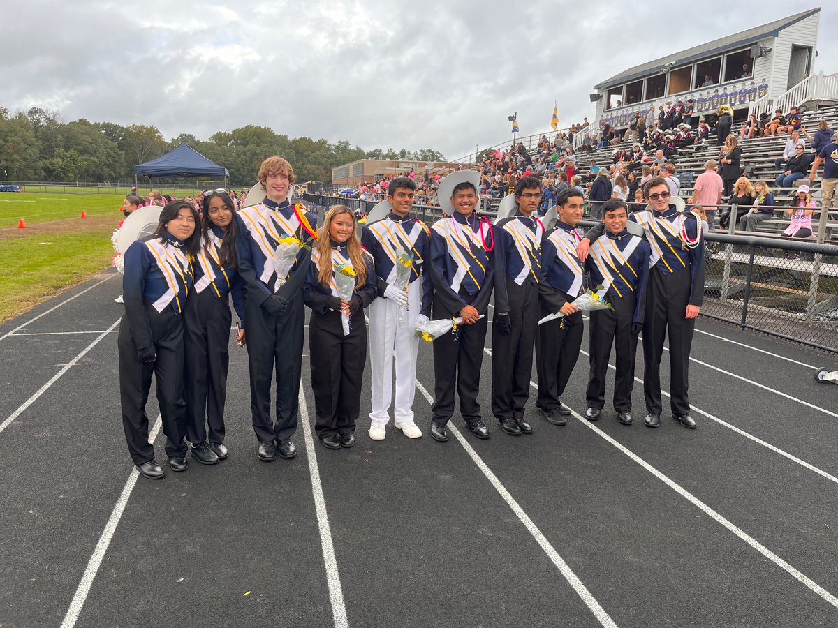 Senior Day at todays game!! Congrats to all the MHS Marching Mustangs Seniors!