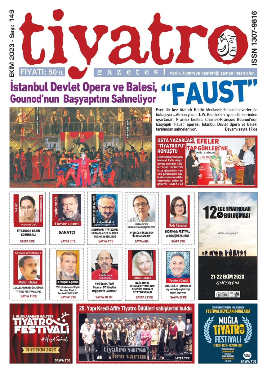 rtsdilek's tweet photo. Berlin Tiyatro Gazetesi’ yer alan röportaj için değerli Yazar arkadaşım @YalcinBaykul a teşekkür ederim https://t.co/2gGInIWWgA