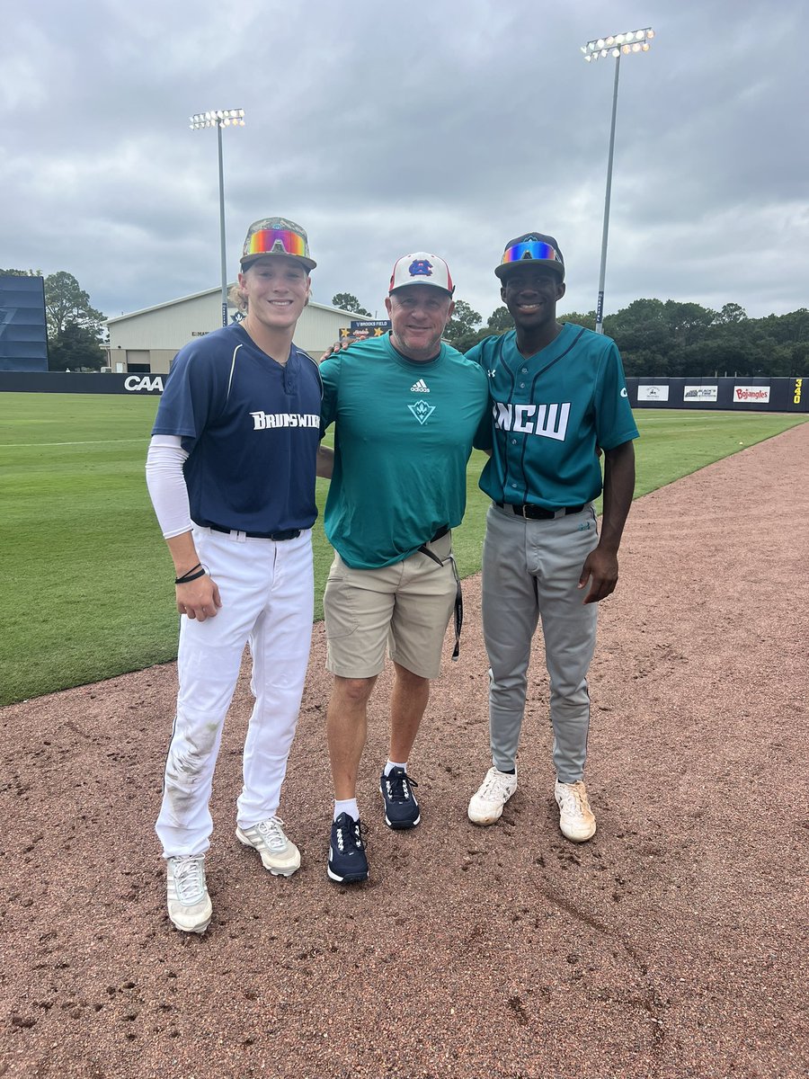Wilmington Christian Academy Baseball (@wcadiamondpats) on Twitter photo Two of our WCA players off last year’s State Championship team, Isaiah Hunter and Trey Pierce, meet today as college freshman <a href="/isaiah_hunter05/">Isaiah_Hunter05</a> and <a href="/treypierce_/">Trey Pierce</a> at <a href="/UNCWBaseball/">UNCW Baseball</a>.
We are proud of you both. #PatsWin
<a href="/WCA_patriots/">WCA Athletics</a>
<a href="/CoachMongero/">Trent Mongero</a>
@TaberMongeroDBB Two of our WCA players off last year’s State Championship team, Isaiah Hunter and Trey Pierce, meet today as college freshman <a href="/isaiah_hunter05/">Isaiah_Hunter05</a> and <a href="/treypierce_/">Trey Pierce</a> at <a href="/UNCWBaseball/">UNCW Baseball</a>.
We are proud of you both. #PatsWin
<a href="/WCA_patriots/">WCA Athletics</a>
<a href="/CoachMongero/">Trent Mongero</a>
@TaberMongeroDBB