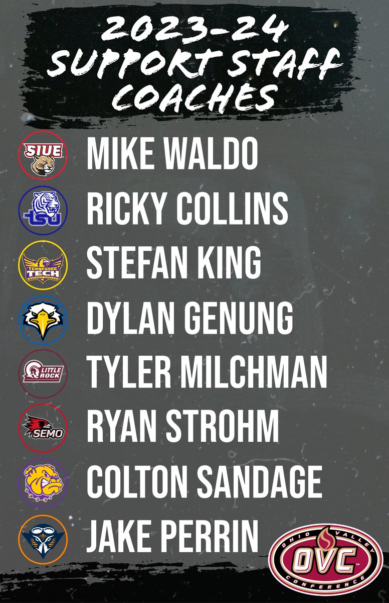 ‼️ OVC Support Staff Coaches ‼️

Showing some love for some of the most important individuals in college hoops 🔥

#MarchMadness | <a href="/OVCSports/">Ohio Valley Conference</a>