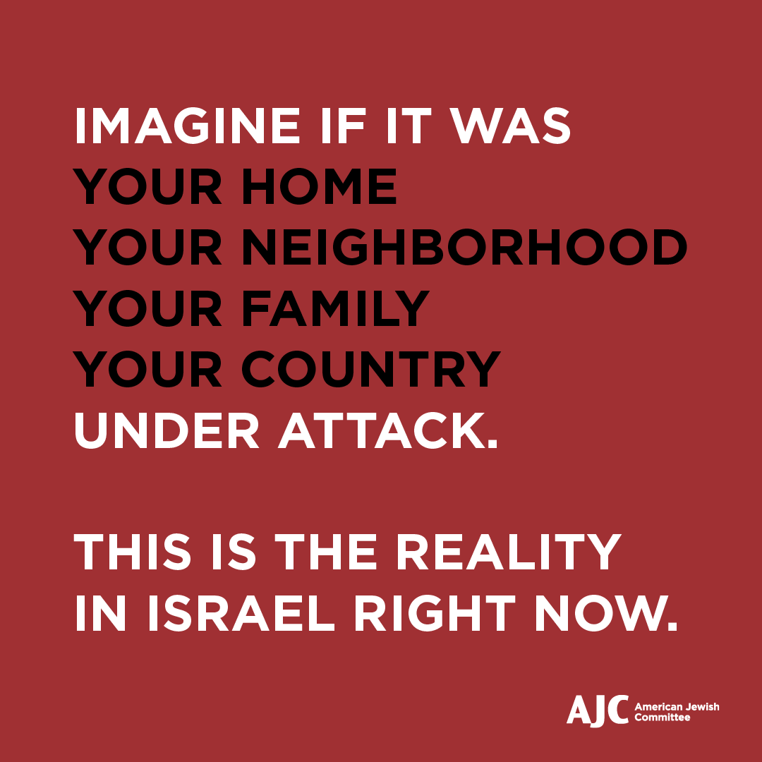 AJCGlobal's tweet photo. Just imagine... we can't.

We stand with Israel against terror. 🇮🇱

Israel, like any other nation, has the right to defend itself from these heinous attacks. https://t.co/Bo8JKhAsR3