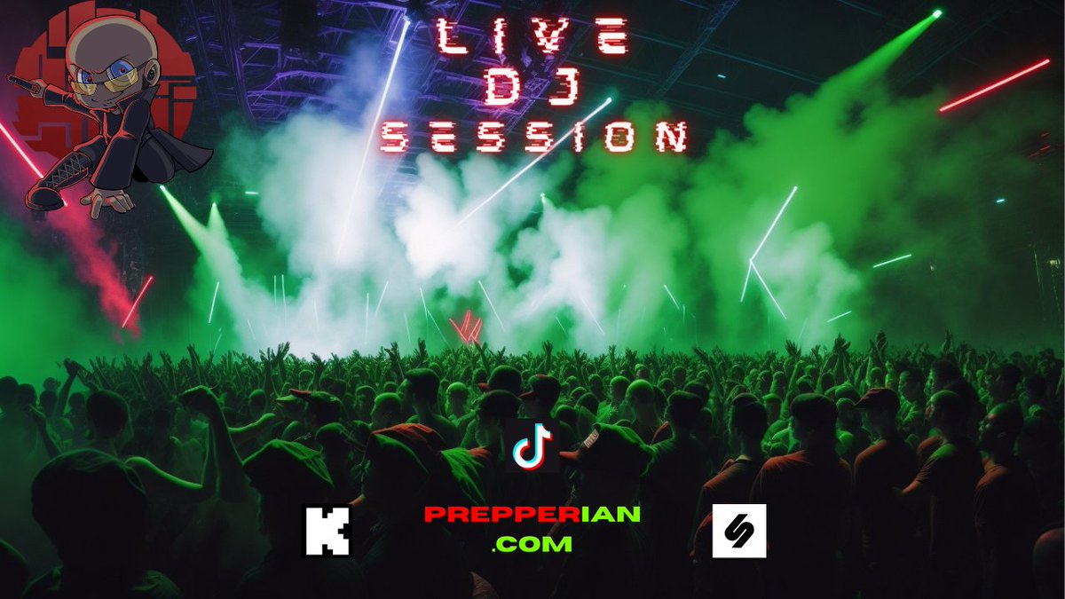 prepperian's tweet photo. Happy #saturday!
Live with a #DJ session testing new things!
#Live on:
#Kick: https://t.co/icy5iGtaDs
#tiktok: https://t.co/5zIdZ36CZ7
#ZapStream: https://t.co/4pDKT7I2Wh
#kickstreamer #kickstreaming #kickstream #youtubegaming #tiktokgaming #prepperian https://t.co/Pkfz19WXs5