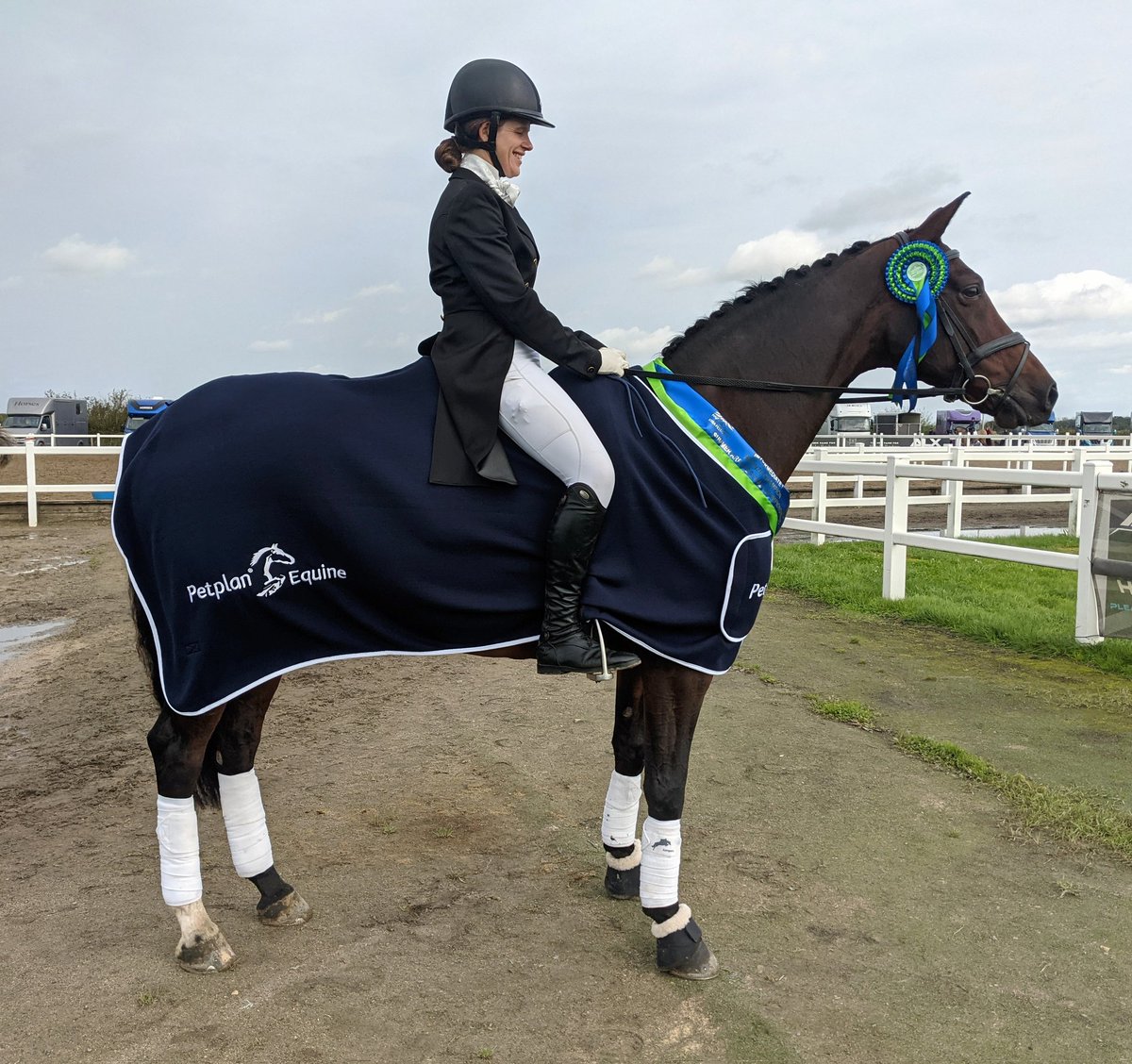 What a week at the <a href="/PetplanEquine/">Petplan Equine</a> Area Festivals Championships with Flicka! Never ever imagined we could finish top 10 in all 3 classes....
🥇Inter I Bronze
4th PSG Freestyle Music Bronze 
8th PSG Bronze
Wow, wow, wow! 
<a href="/AlwaysHorsing/">Caroline Jones</a> 🥂🎉🥳